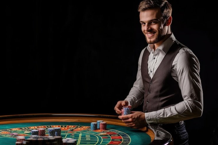 Aplikasi olxtoto 88 menampilkan aliran streaming dealer langsung Tournament Mode dengan kontrol pemain di sisi bawah